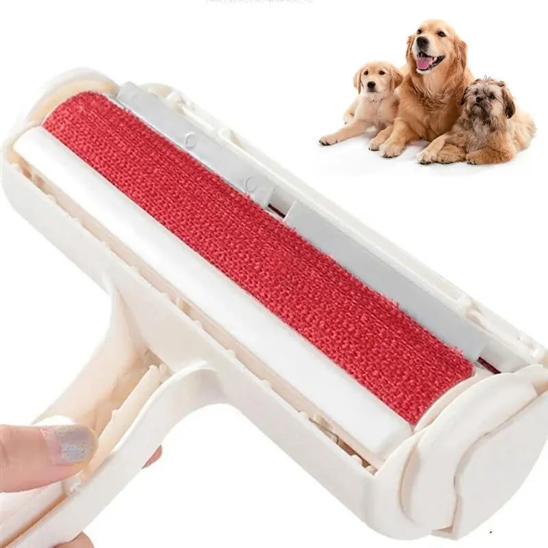 KnackRoll held in hand, works on dog and cat hair